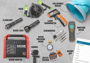 7 Tools a Home Inspector might use during a home inspection.